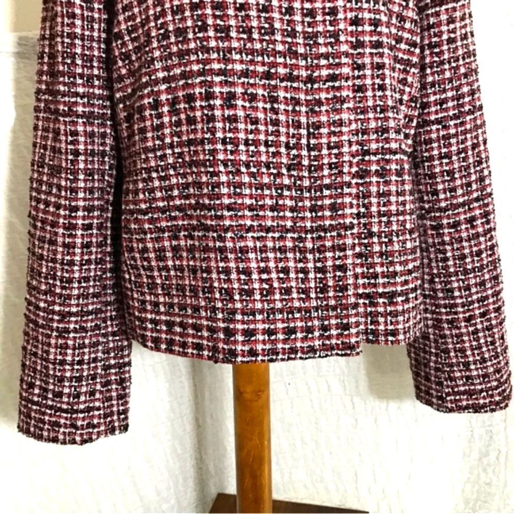 Talbots Reddish Tweed Jacket Size XL - Picture 6 of 8